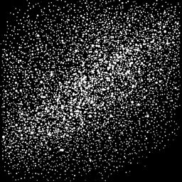 A high-resolution black and white image created in a pointillism style, resembling silk screen printing