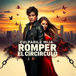 A movie poster merging themes from 'Culpable Mía' and 'Romper el Círculo'