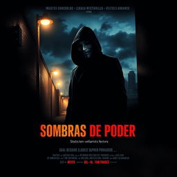 A fictional movie poster featuring a gripping crime thriller