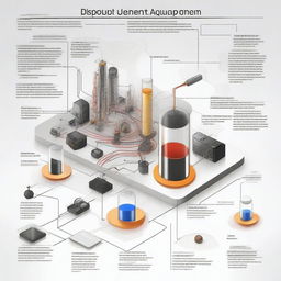 A high-quality digital art diagram representing the setup of an experiment on the speed of sound