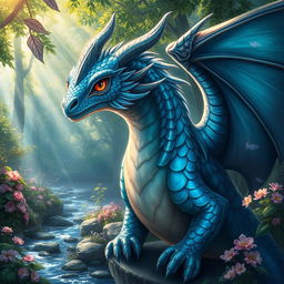 A beautifully detailed portrait of a majestic creature, incorporating elements of fantasy and realism