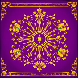 A beautifully illustrated flag of the Sasanian Empire, featuring intricate patterns and vivid colors
