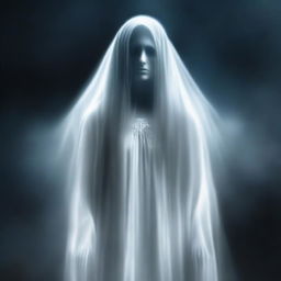 A high-quality digital art representation of a Managal ghost