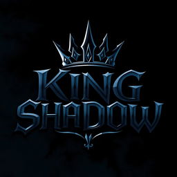 A striking and mysterious logo design for 'King of Shadow'
