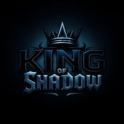 A striking and mysterious logo design for 'King of Shadow'