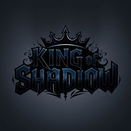 A striking and mysterious logo design for 'King of Shadow'