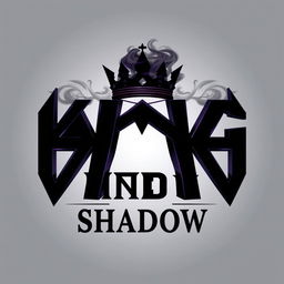 A captivating and enigmatic logo design for 'King of Shadow'