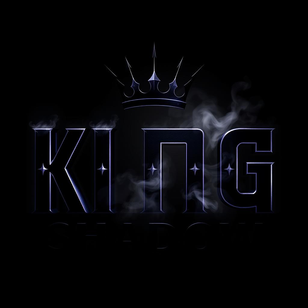 An elegant and mysterious logo design for 'King of Shadow'