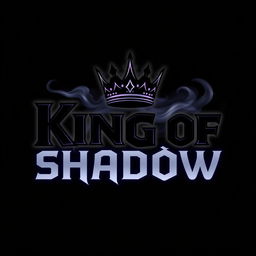 A striking and mysterious logo design for 'King of Shadow'