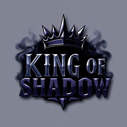 A striking and mysterious logo design for 'King of Shadow'