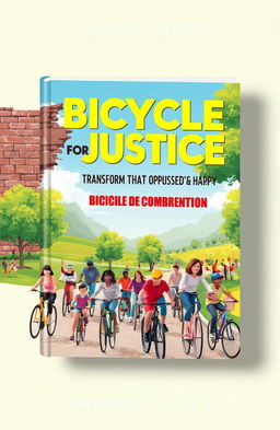 A conceptual book cover for 'Bicycle For Justice & Justice For Bicycle'