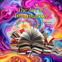 An eye-catching and imaginative book cover designed for a creative work by '7E'