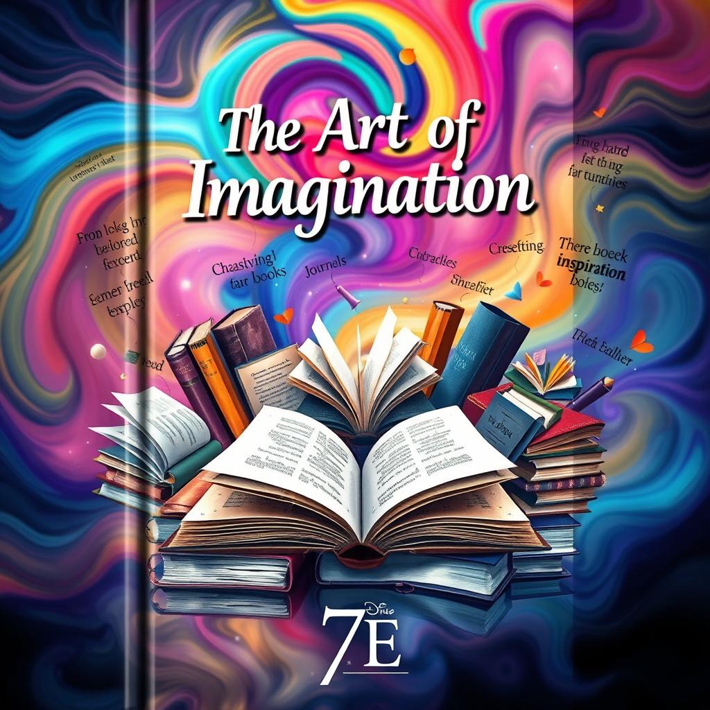 An eye-catching and imaginative book cover designed for a creative work by '7E'