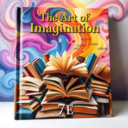 An eye-catching and imaginative book cover designed for a creative work by '7E'