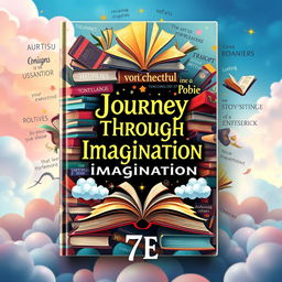 A striking and creative book cover designed for a work by '7E'