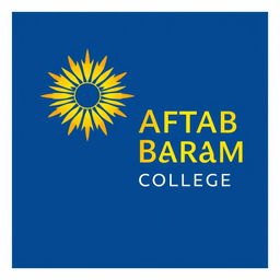 Design a logo for Aftab Baram College featuring a modern and elegant design