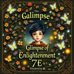 An enchanting book cover for the story 'Glimpse of Enlightenment' created by 7E