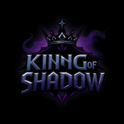 A dynamic logo design for 'King of Shadow'