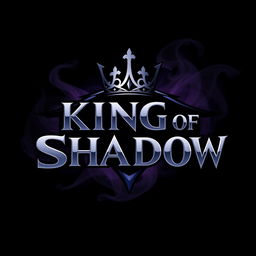 A dynamic logo design for 'King of Shadow'