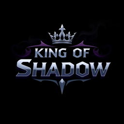 A dynamic logo design for 'King of Shadow'