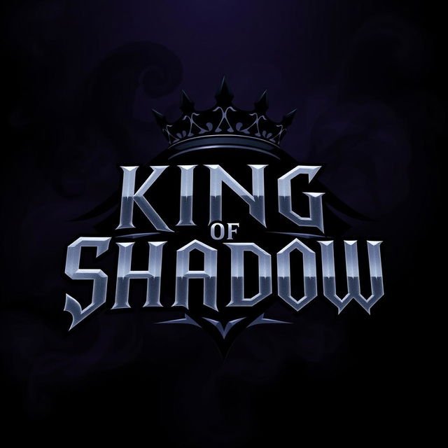 A dynamic logo design for 'King of Shadow'