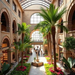 A modern cultural commercial complex inspired by traditional caravanserais