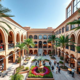 A modern cultural commercial complex inspired by traditional caravanserais