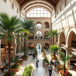 A modern cultural commercial complex inspired by traditional caravanserais