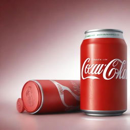 A hyper-realistic digital art image of a Coca Cola can, but with a twist