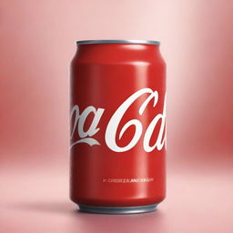 A hyper-realistic digital art image of a Coca Cola can, but with a twist