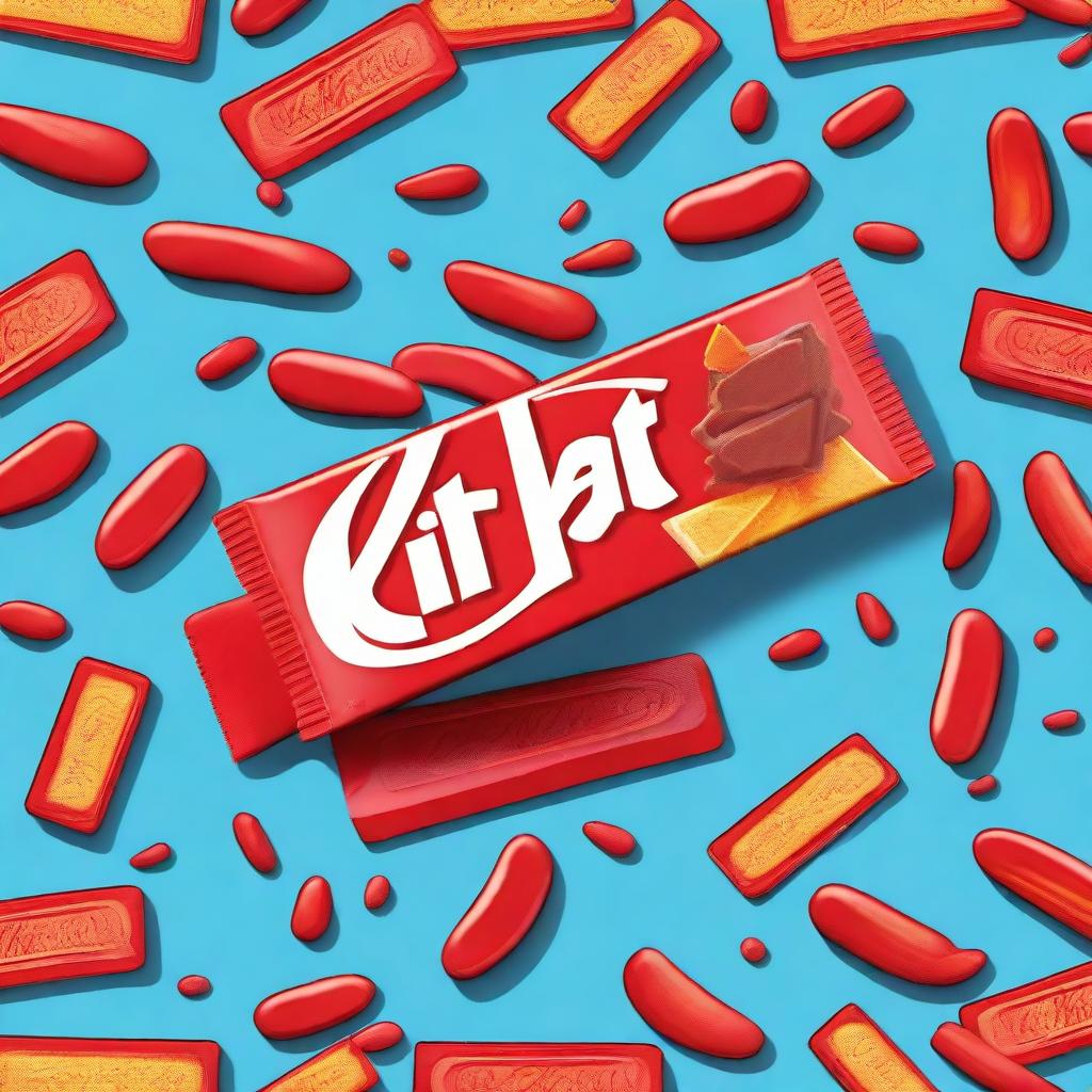 An image of a Kit Kat bar infused with spicy chili flavor