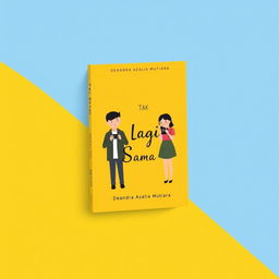 A minimalistic book cover design for a fiction novel titled "Tak Lagi Sama" by Deandra Azalia Mutiara