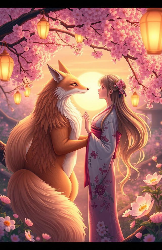 A beautiful love story featuring a magical kitsune, a mythical fox spirit with nine tails, and a young woman