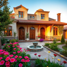 A beautiful and harmonious Iranian house with traditional architecture
