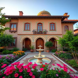A beautiful and harmonious Iranian house with traditional architecture
