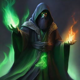 A high-definition digital art image showcases a necromancy wizard from the world of Dungeons and Dragons