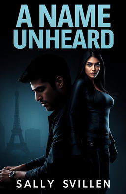 A gripping cover for a spy thriller titled 'A Name Unheard'