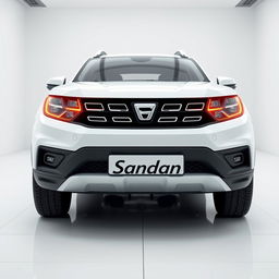 A mesmerizing 3D render of the 2025 Dacia Sandman SUV in a captivating White color that demands attention