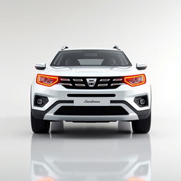 A mesmerizing 3D render of the 2025 Dacia Sandman SUV in a captivating White color that demands attention