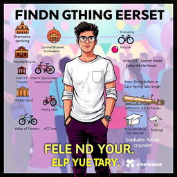 A dynamic and engaging poster designed to find a missing person at a party