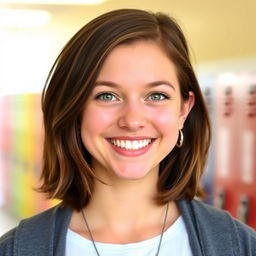 A portrait of Zoea Marland, a confident, dynamic high school senior in Class 12
