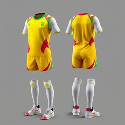 A volleyball uniform inspired by the Pokémon Ho-Oh