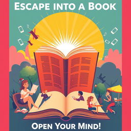 An eye-catching and motivational anti-phone addiction poster, featuring vibrant colors and engaging typography