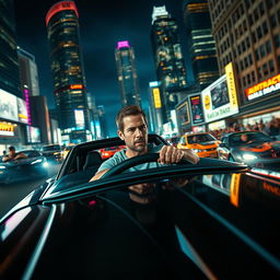 An imaginative scene featuring Paul Walker's character from Fast and Furious, Dominic Toretto, racing in Fast and Furious 10