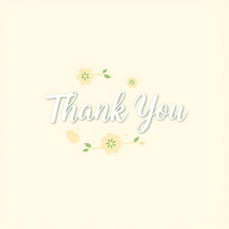 A stylish and modern logo design featuring the word 'Thank You'