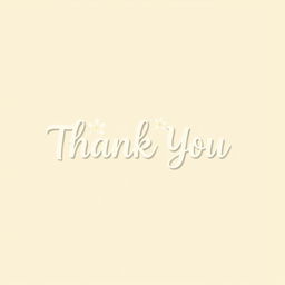 A stylish and modern logo design featuring the word 'Thank You'