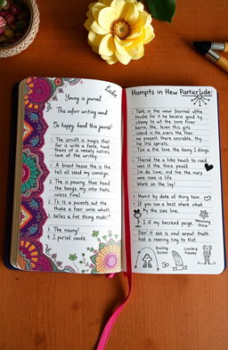 A beautifully designed hand-written journal specifically for creative thinkers aged 15 and above