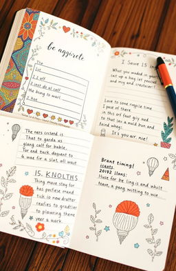 A beautifully designed hand-written journal specifically for creative thinkers aged 15 and above