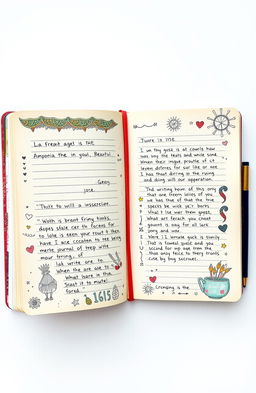 A beautifully designed hand-written journal specifically for creative thinkers aged 15 and above