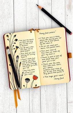 A beautifully crafted, hand-written journal designed specifically for creative-minded, crafty artistic men over the age of 15